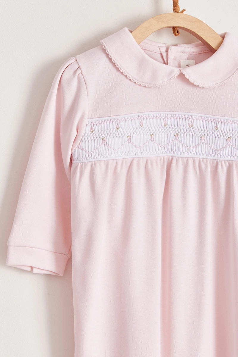 Enterito Smock Rosa Pima