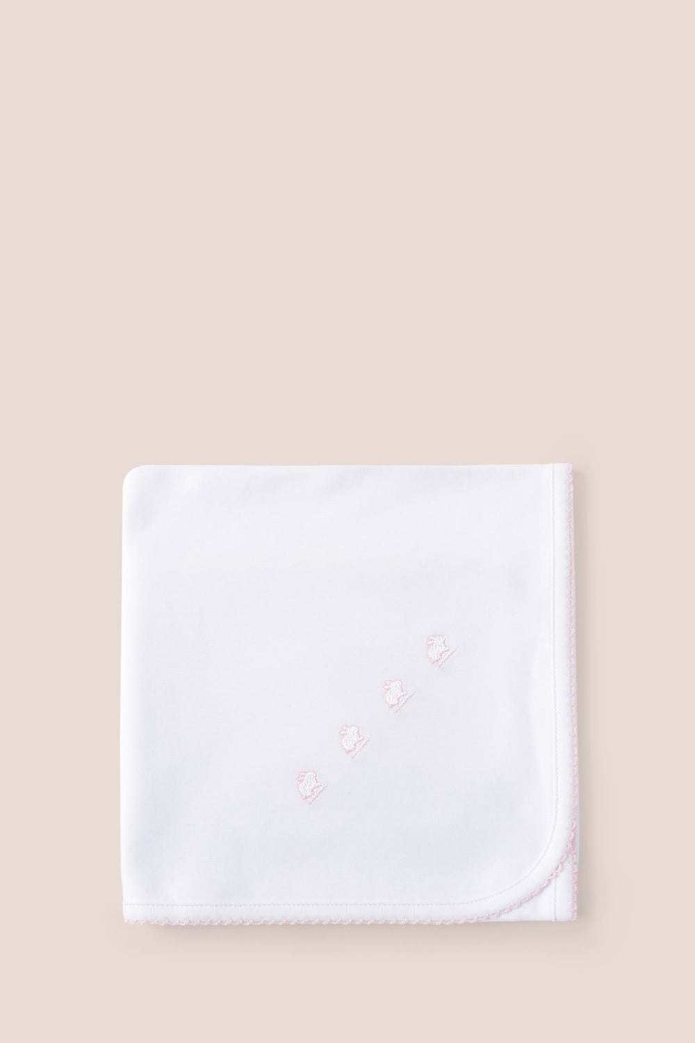 Manta doble logo rosa