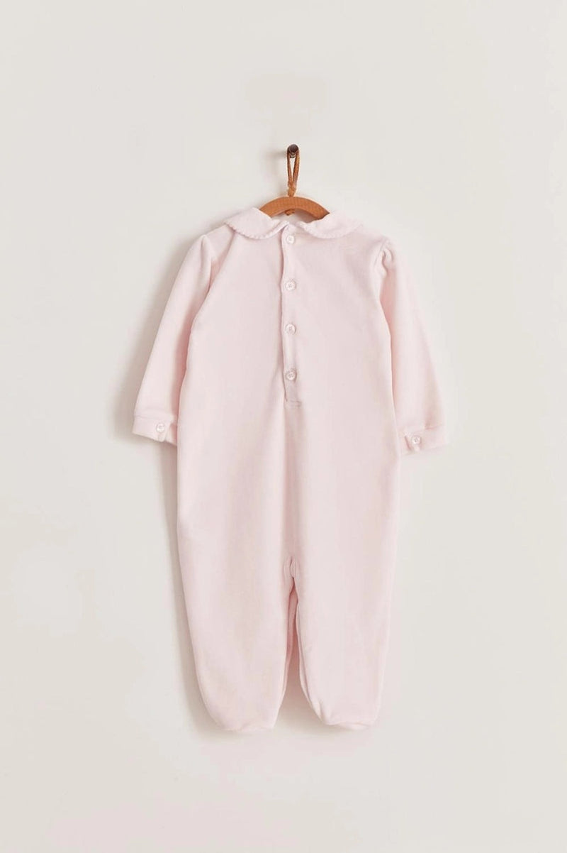 Enterito Smock Rosa Velour