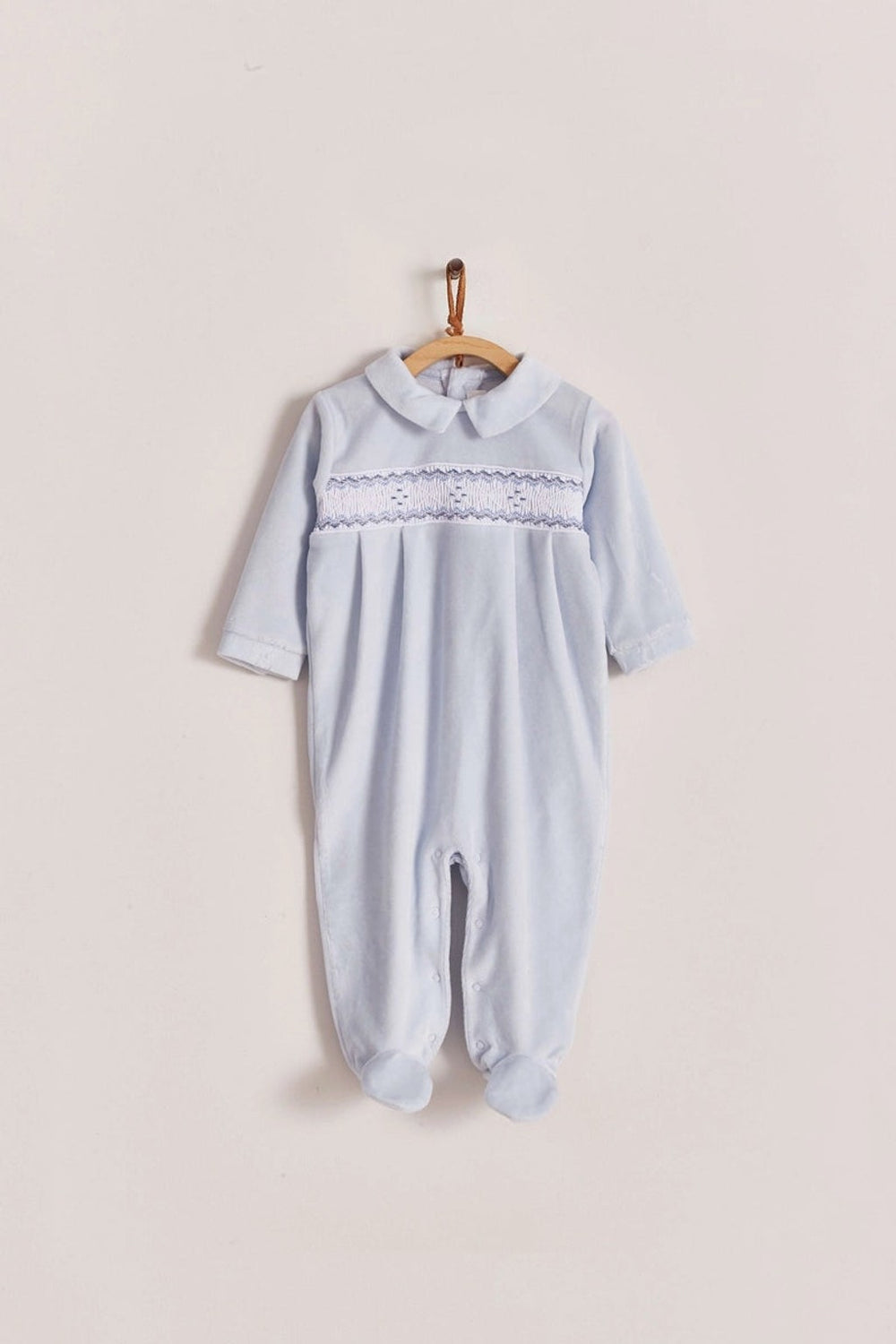 Enterito Smock Celeste Velour