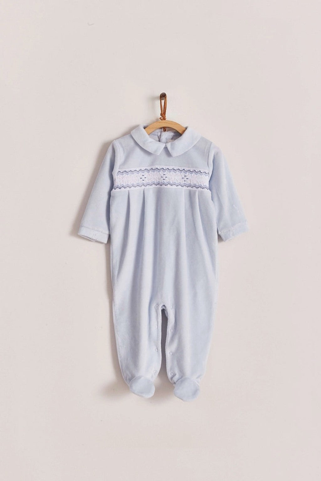 Enterito Smock Celeste Velour