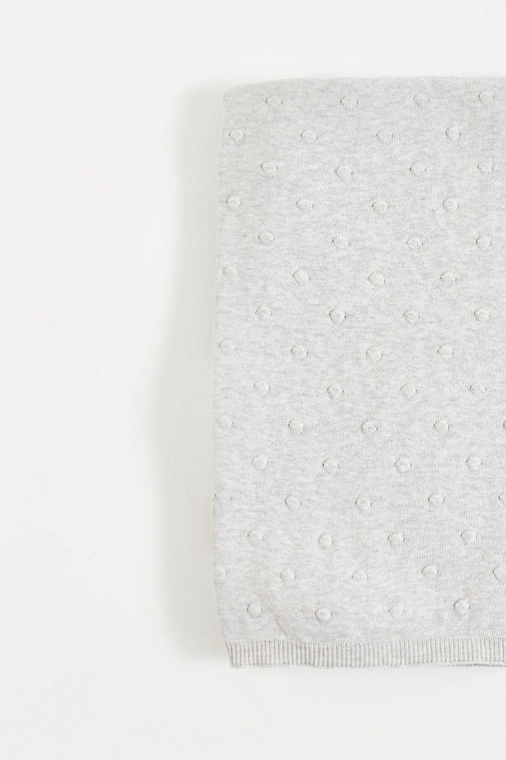 Manta Tejida My first Knit Gris