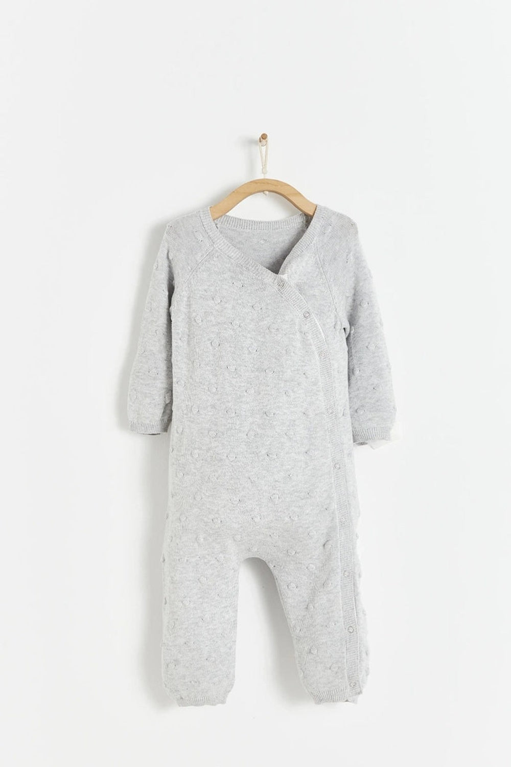 Enterito Tejido mi primer first Knit Gris