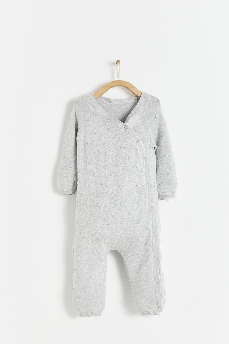 Enterito Tejido mi primer first Knit Gris