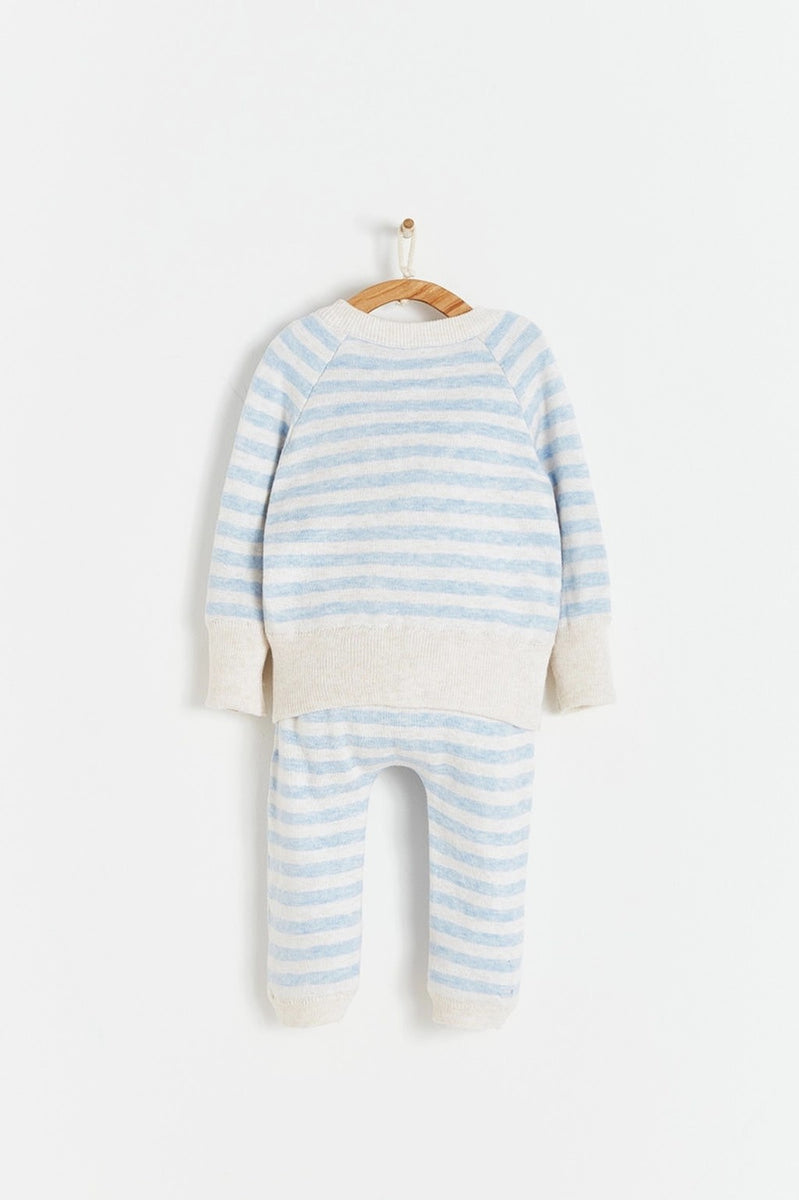 Set 2p knit Celeste