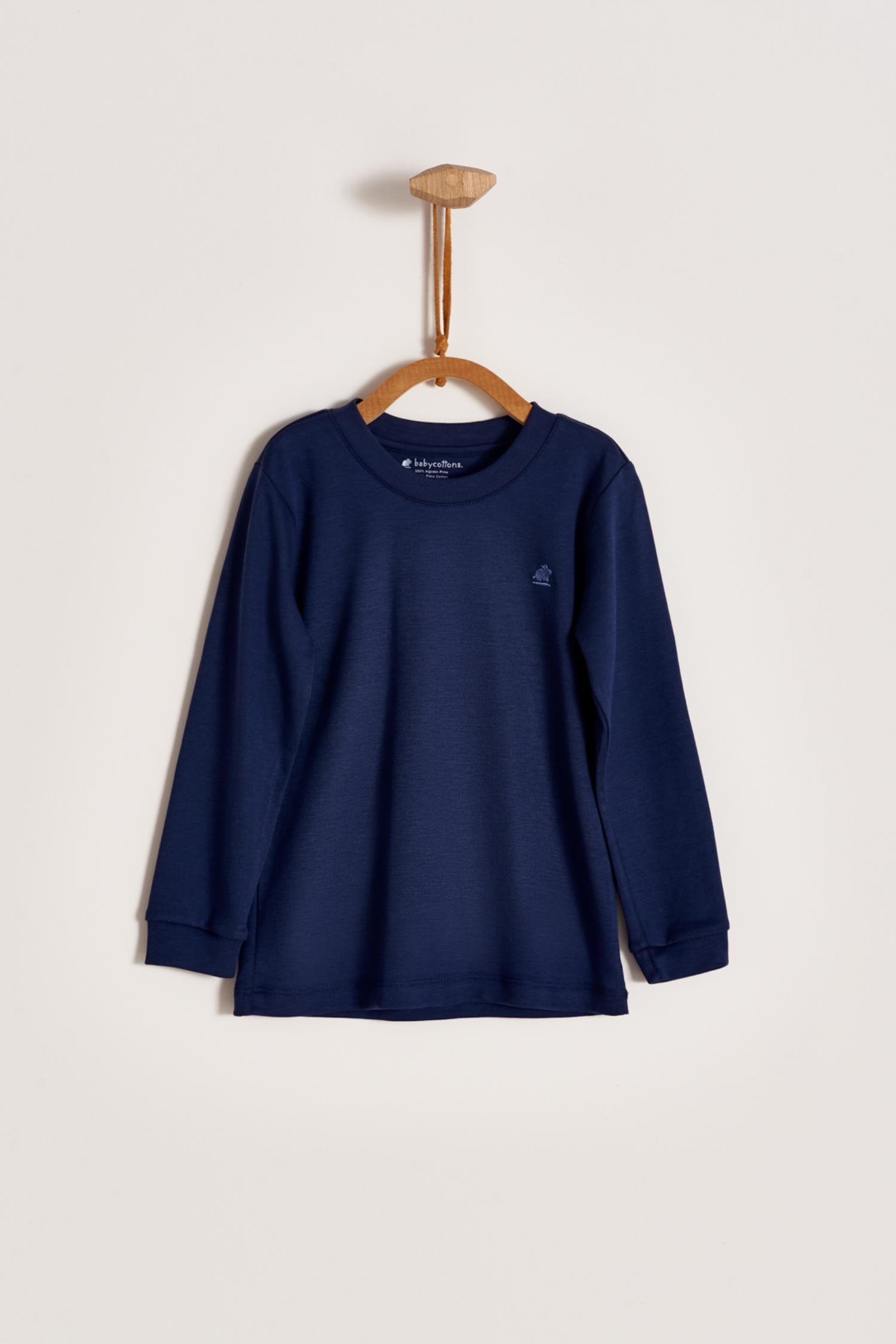 T-Shirt Ml Pima Colors Azul