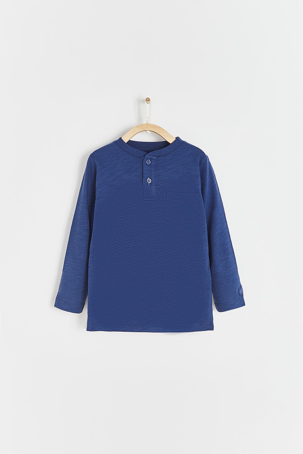 T-Shirt Mao Pima Colors Azul