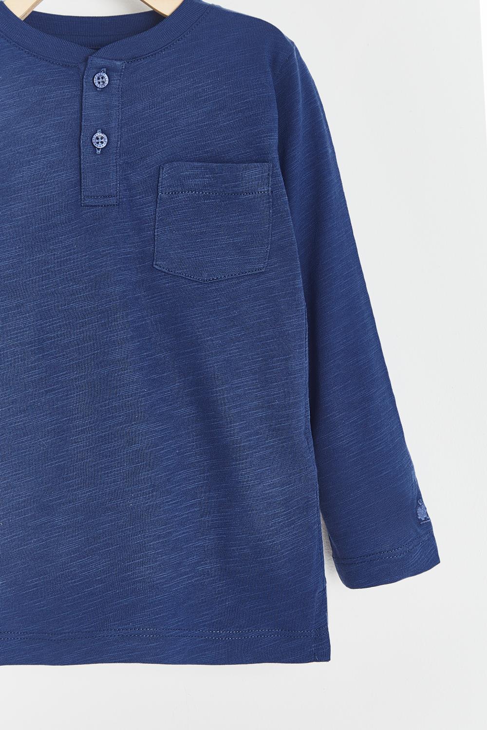 T-Shirt Mao Pima Colors Azul