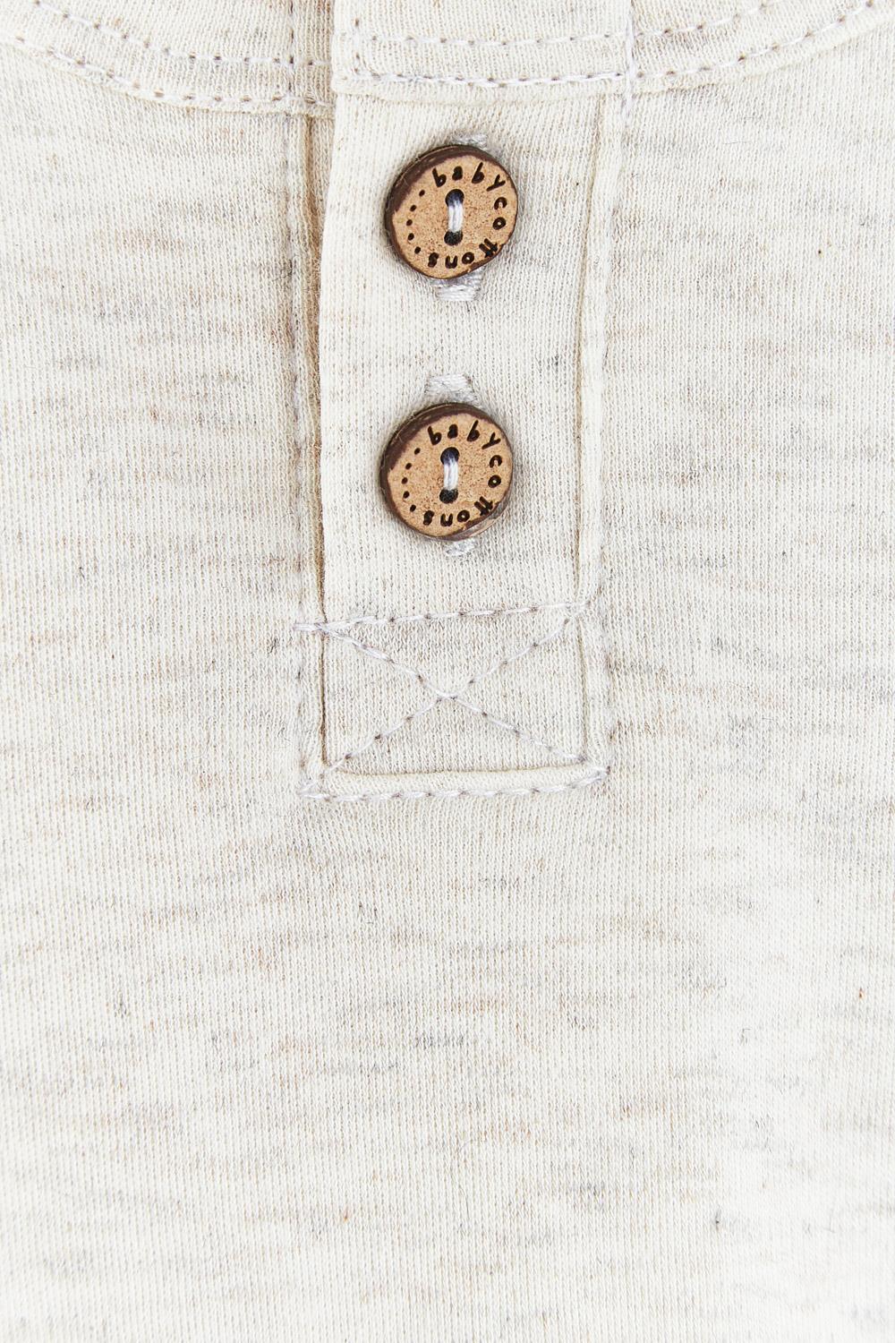 Remera Mao Simple Essencials Beige