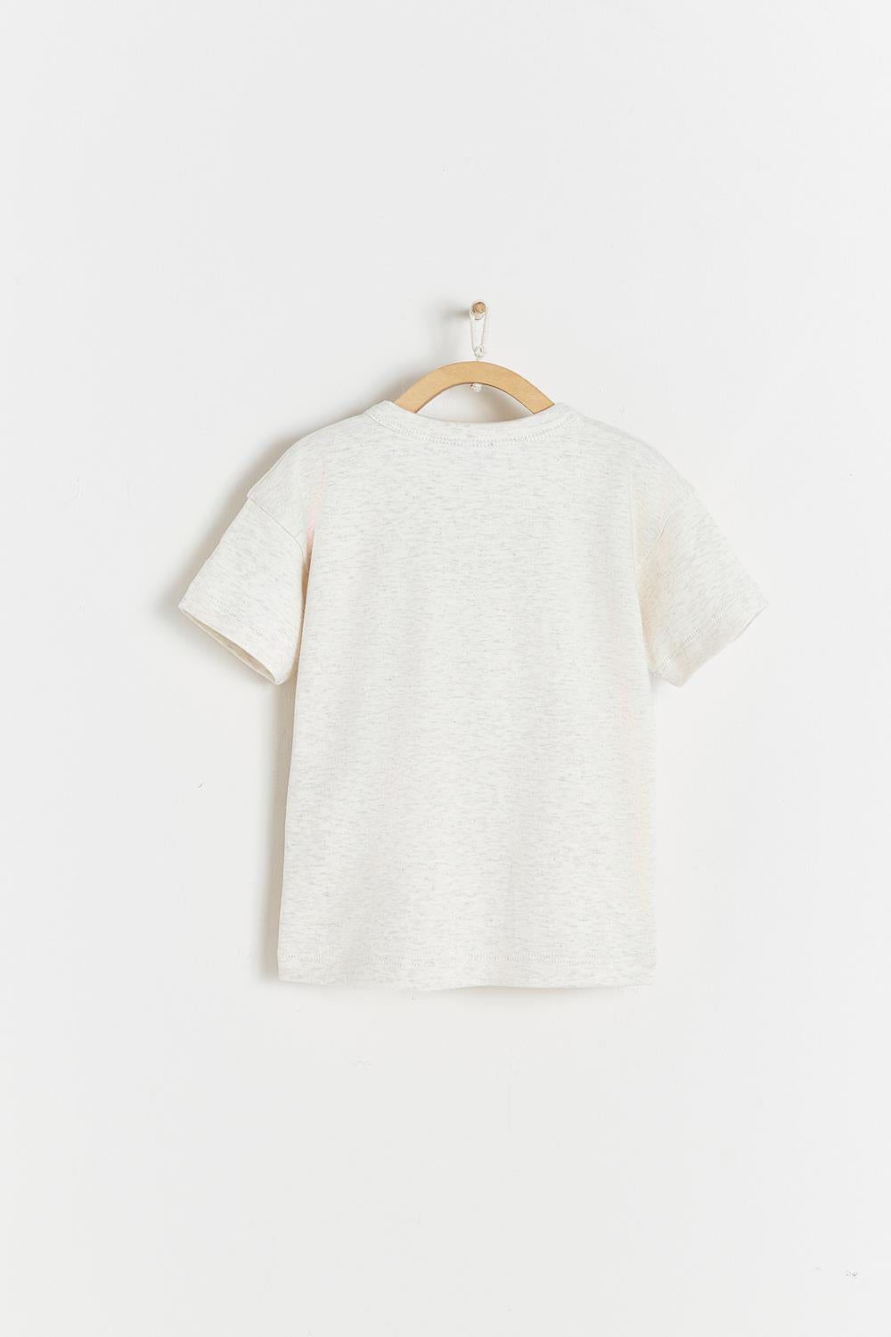 Remera Mao Simple Essencials Beige