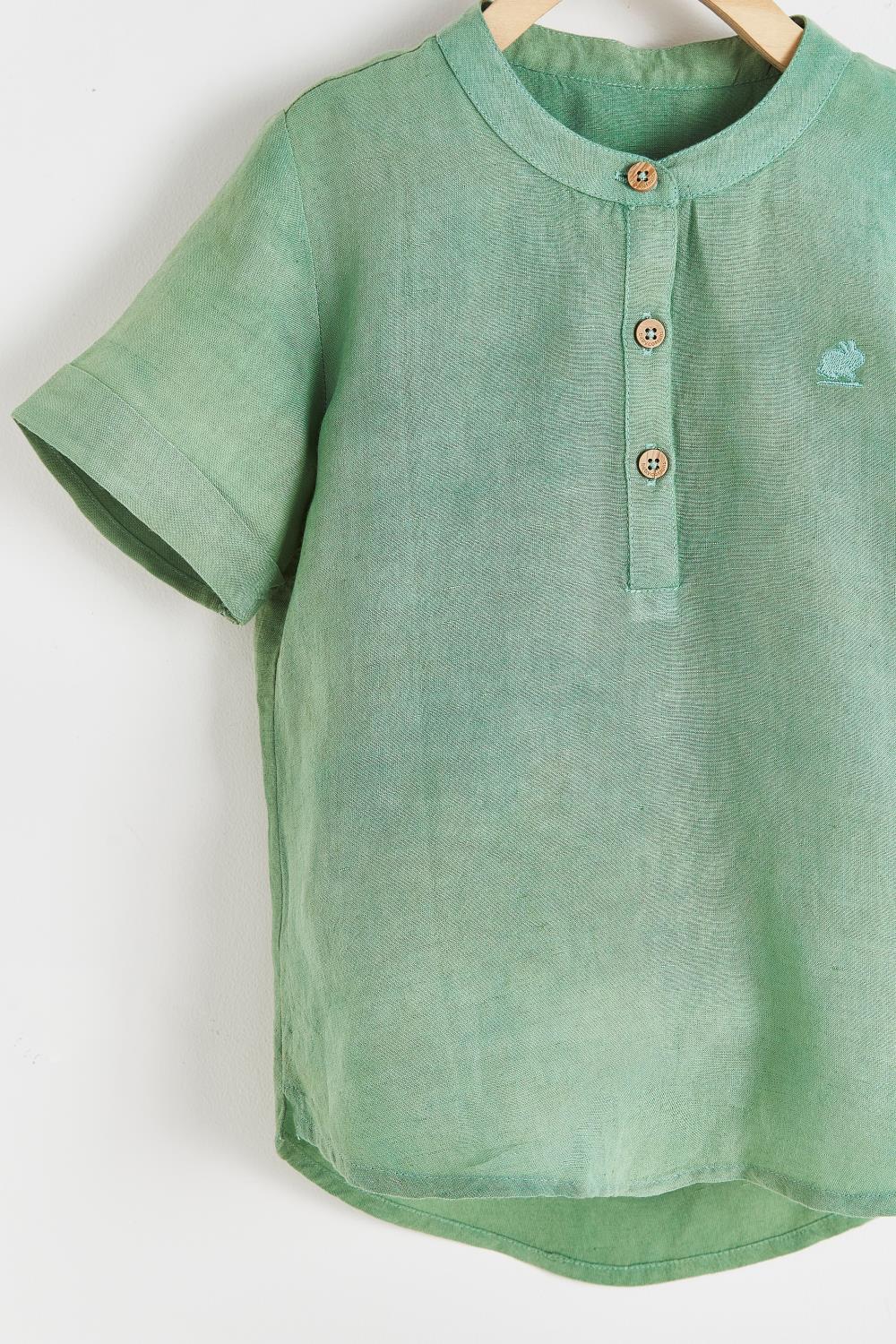 Camisa Linen Palms