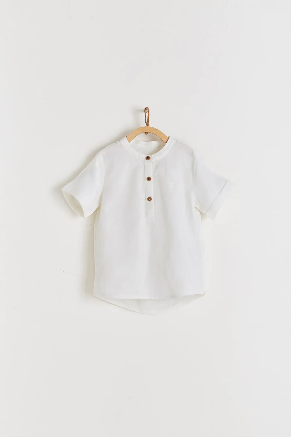 Camisa de Lino Manga Corta