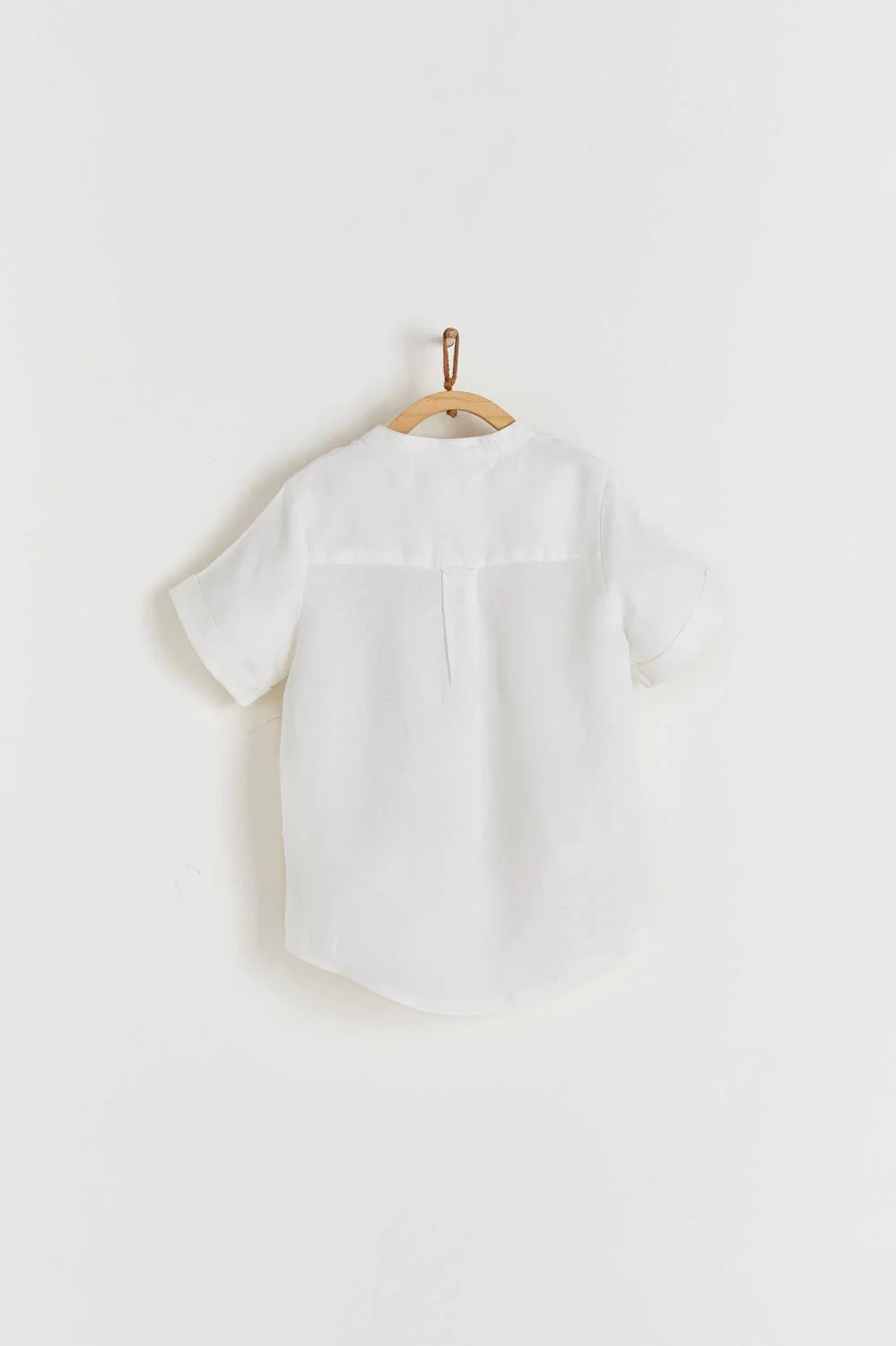 Camisa de Lino Manga Corta