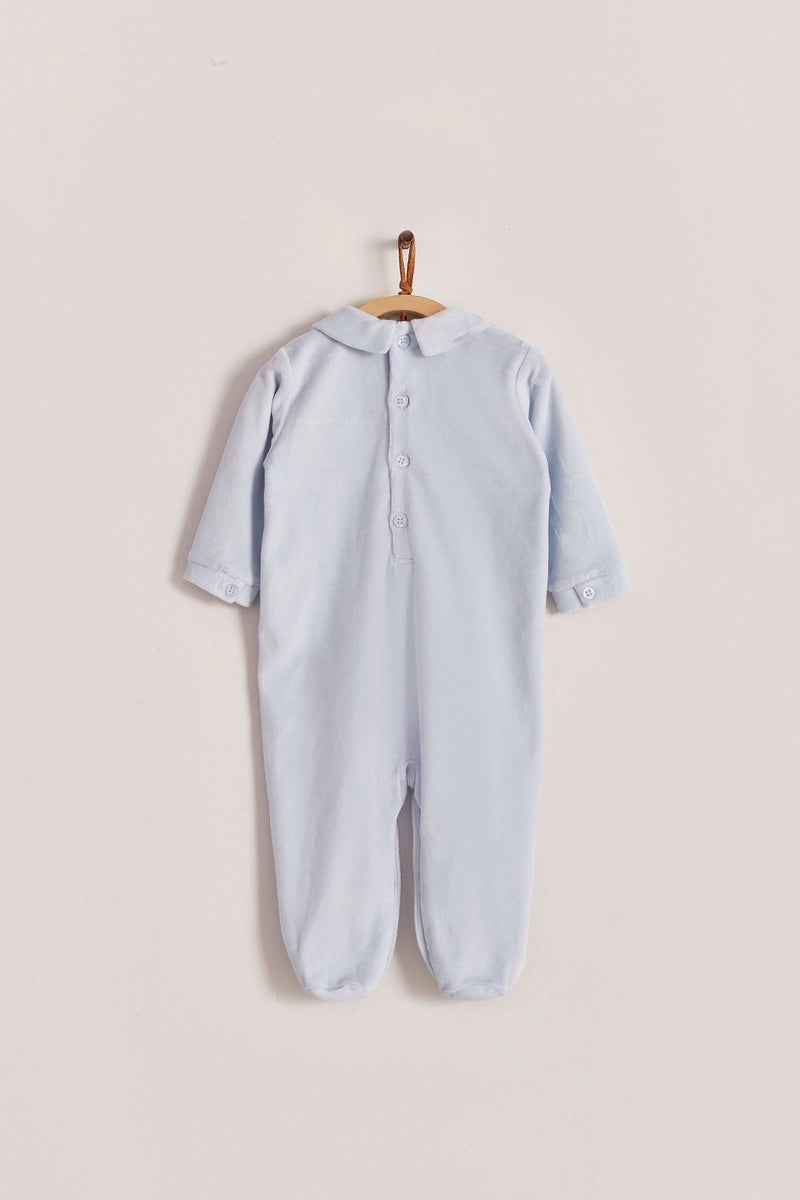 Enterito Smock Celeste Velour