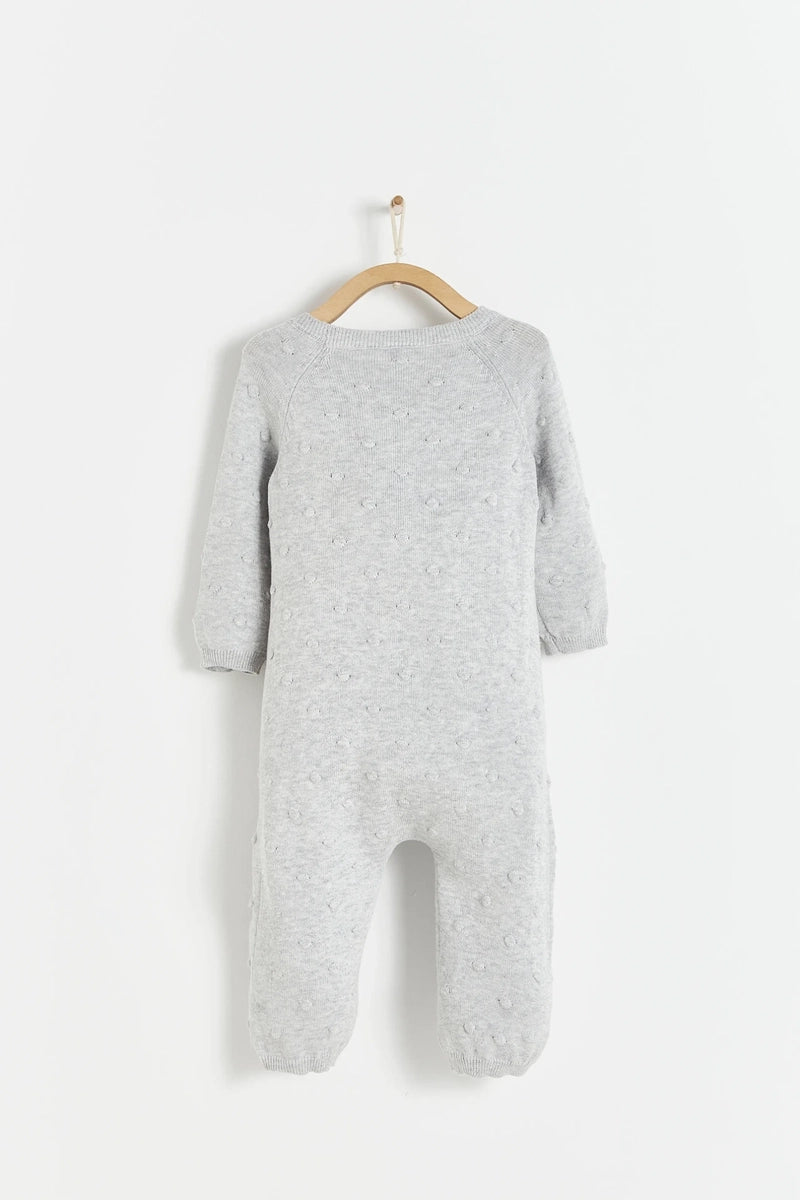Enterito Tejido mi primer first Knit Gris