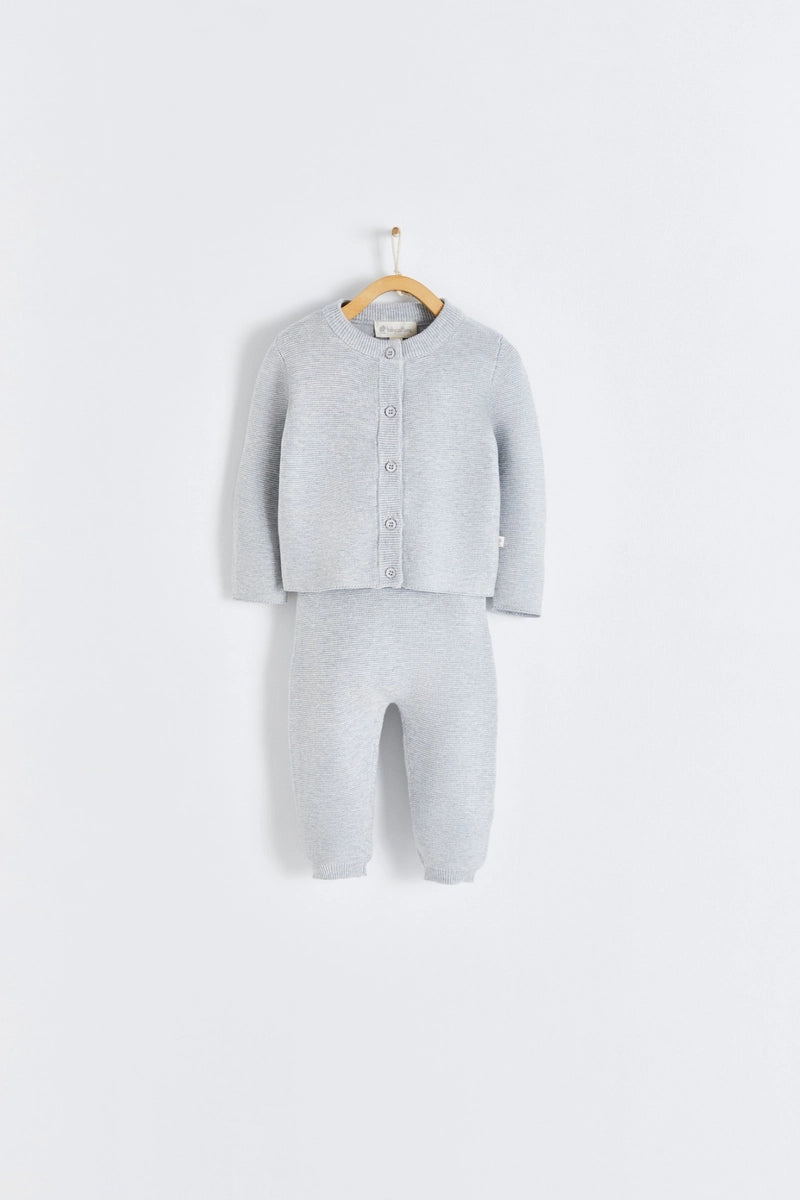 My First Knit Star Set Gris