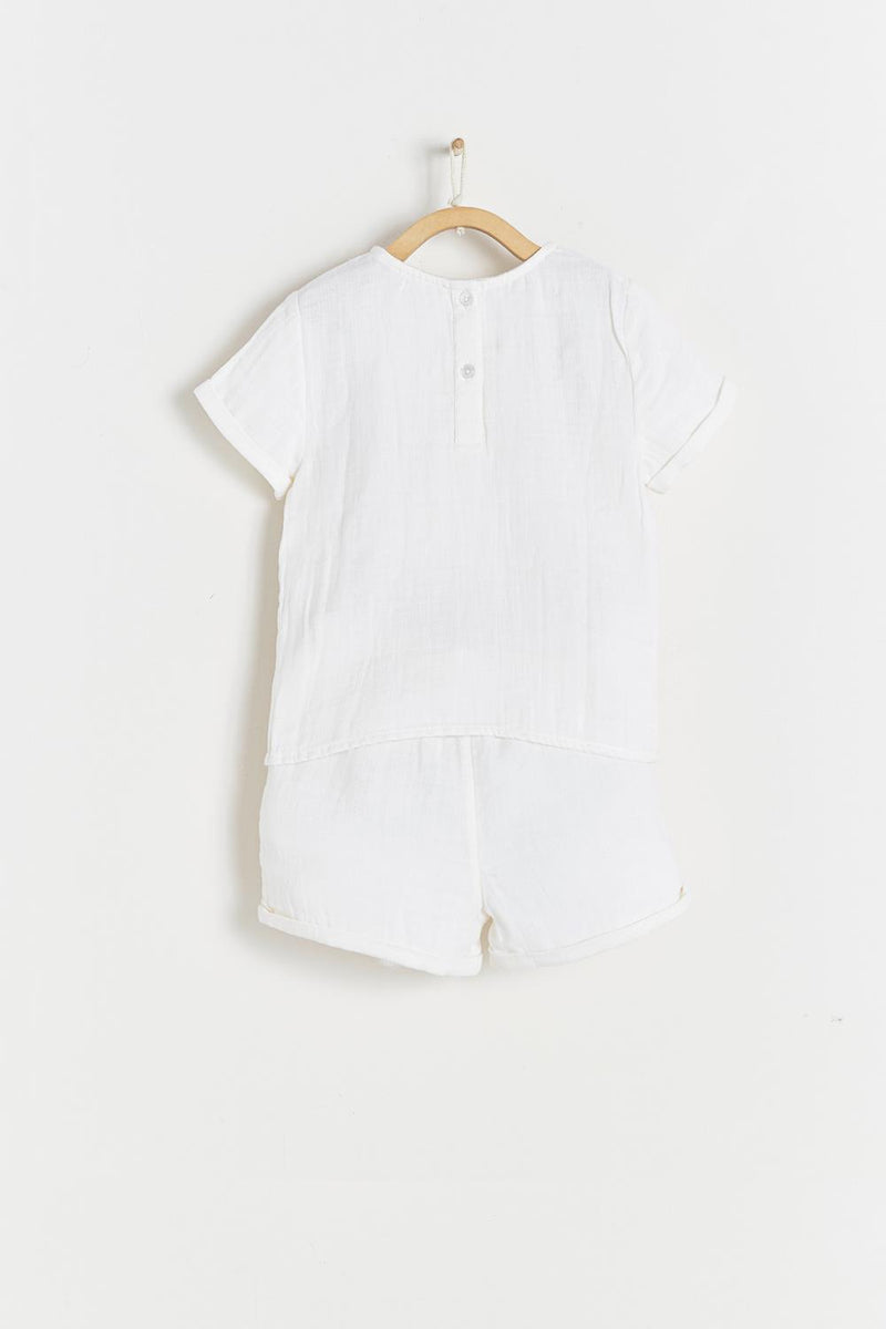 Set Basic Muslin Blanco