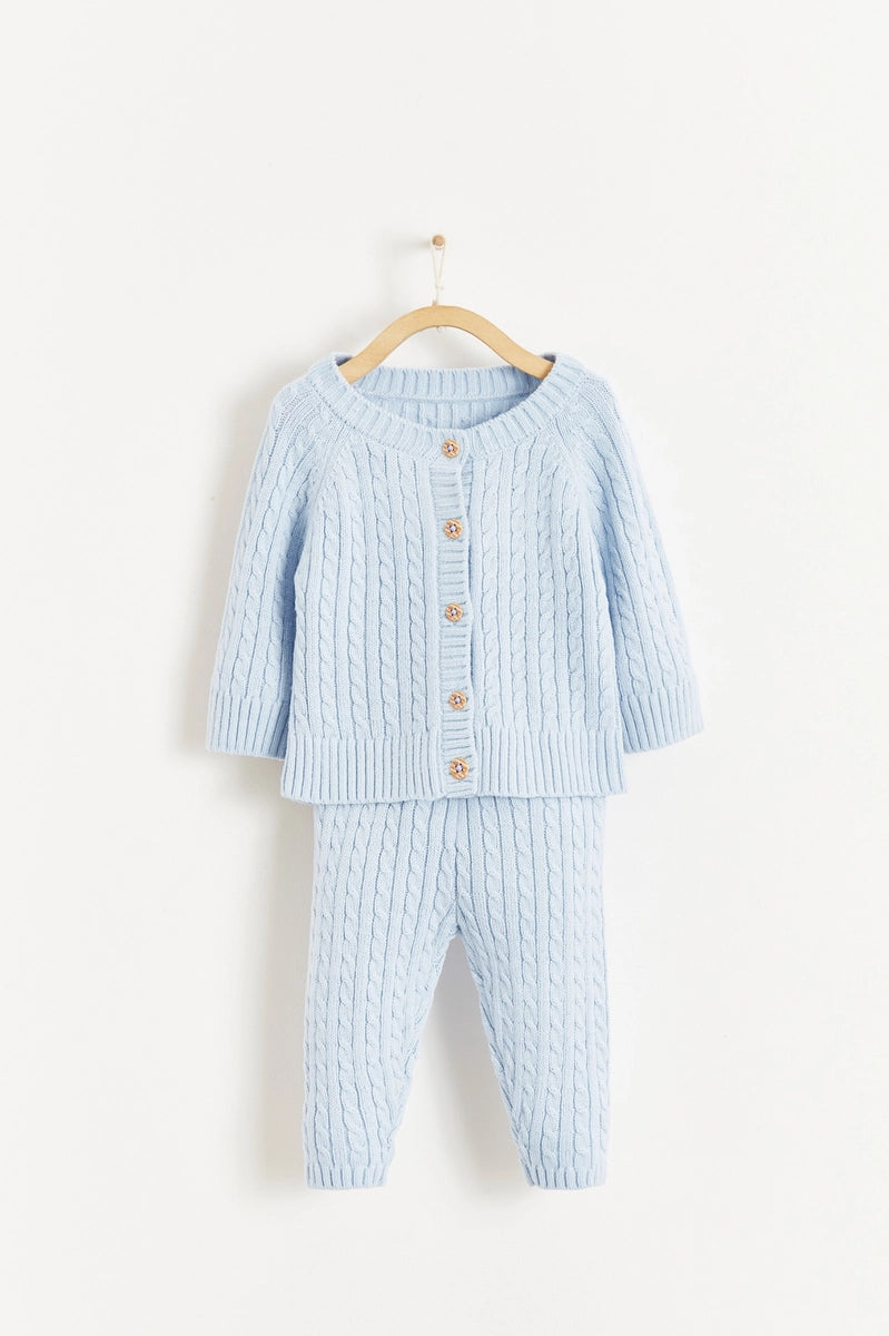 Blake Sweater Pant Set Celeste