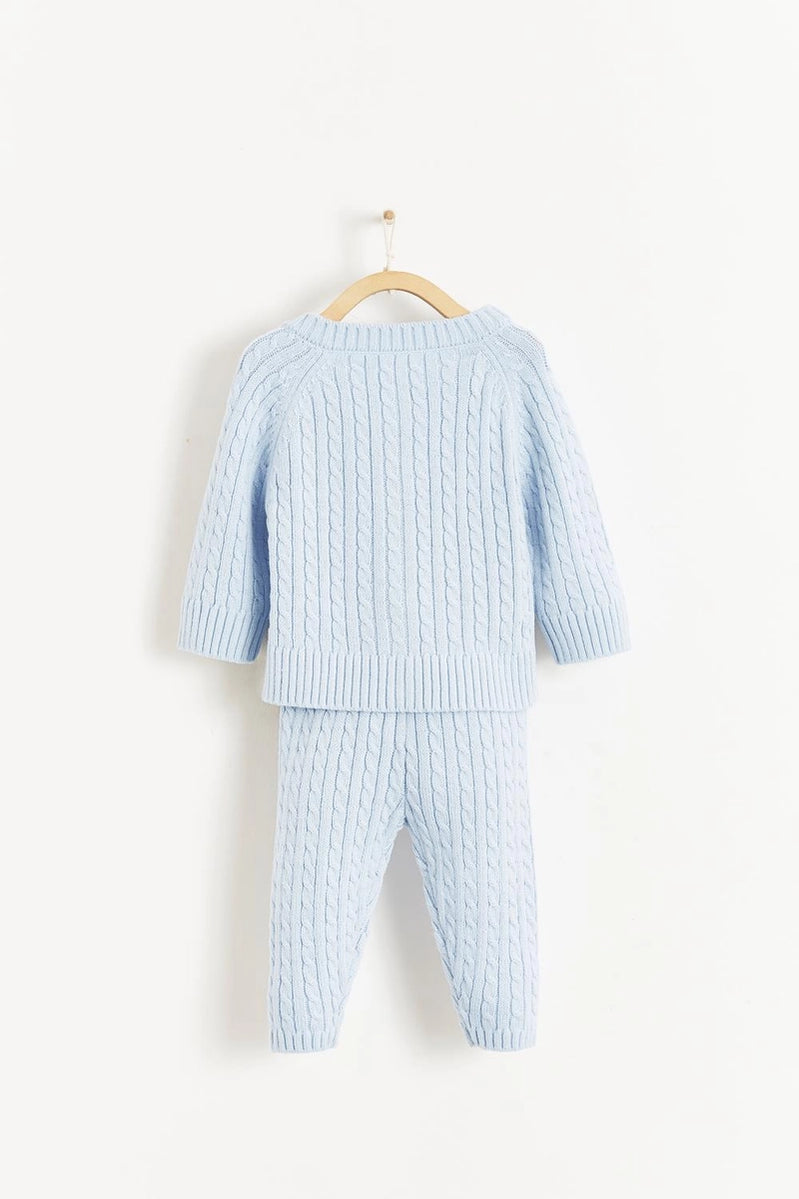 Blake Sweater Pant Set Celeste