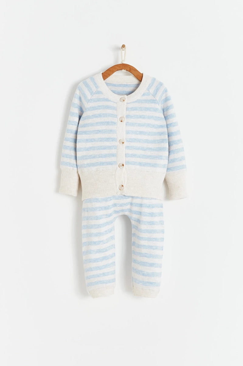 Set 2p knit Celeste