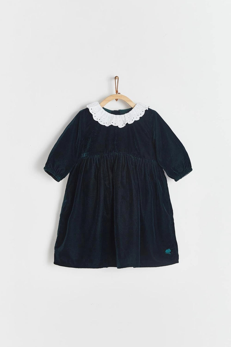 Vestido Christmas Plush Collar