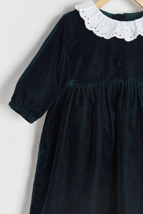 Vestido Christmas Plush Collar