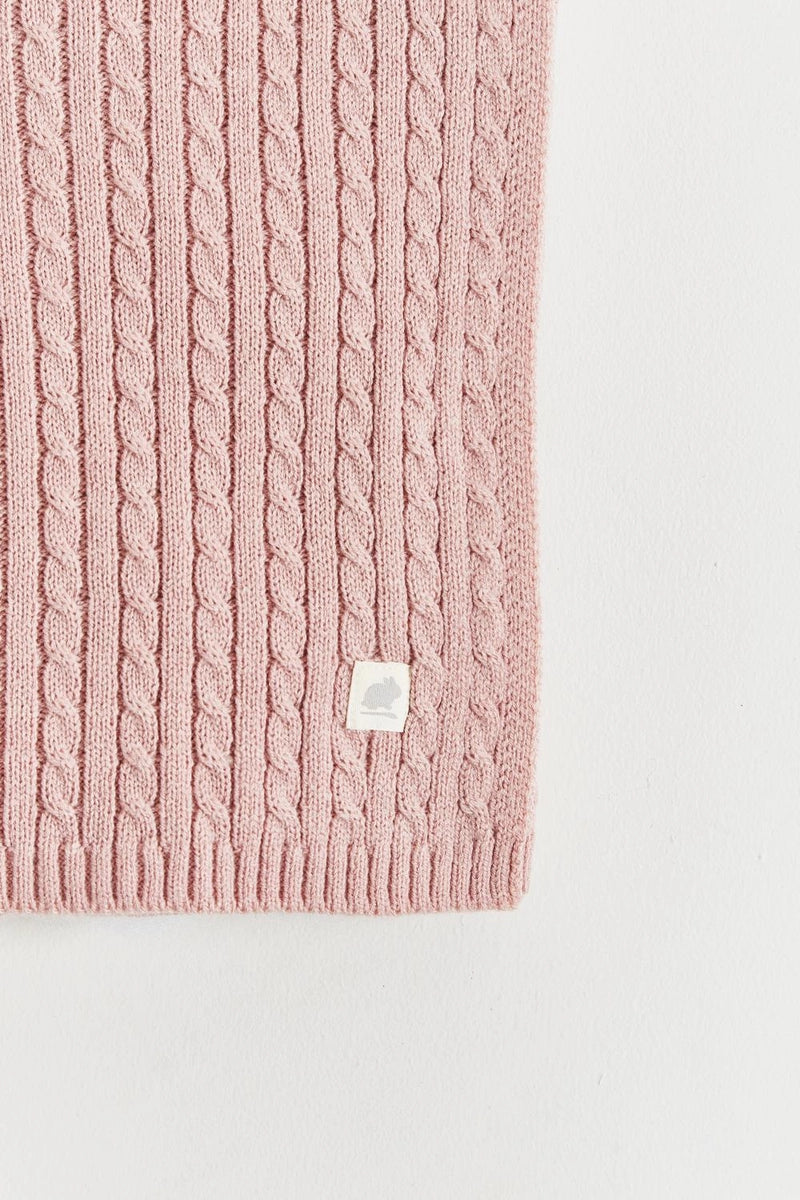 My First Knitted Star Blanket Rosa