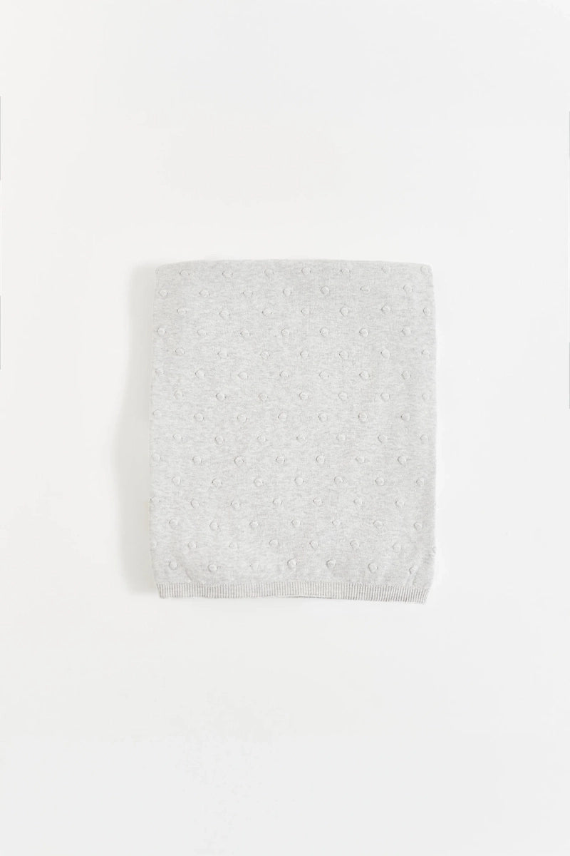 Manta Tejida My first Knit Gris