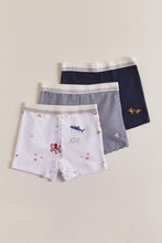 Cargar imagen en el visor de la galería, Set boxer X3 ocean pima
