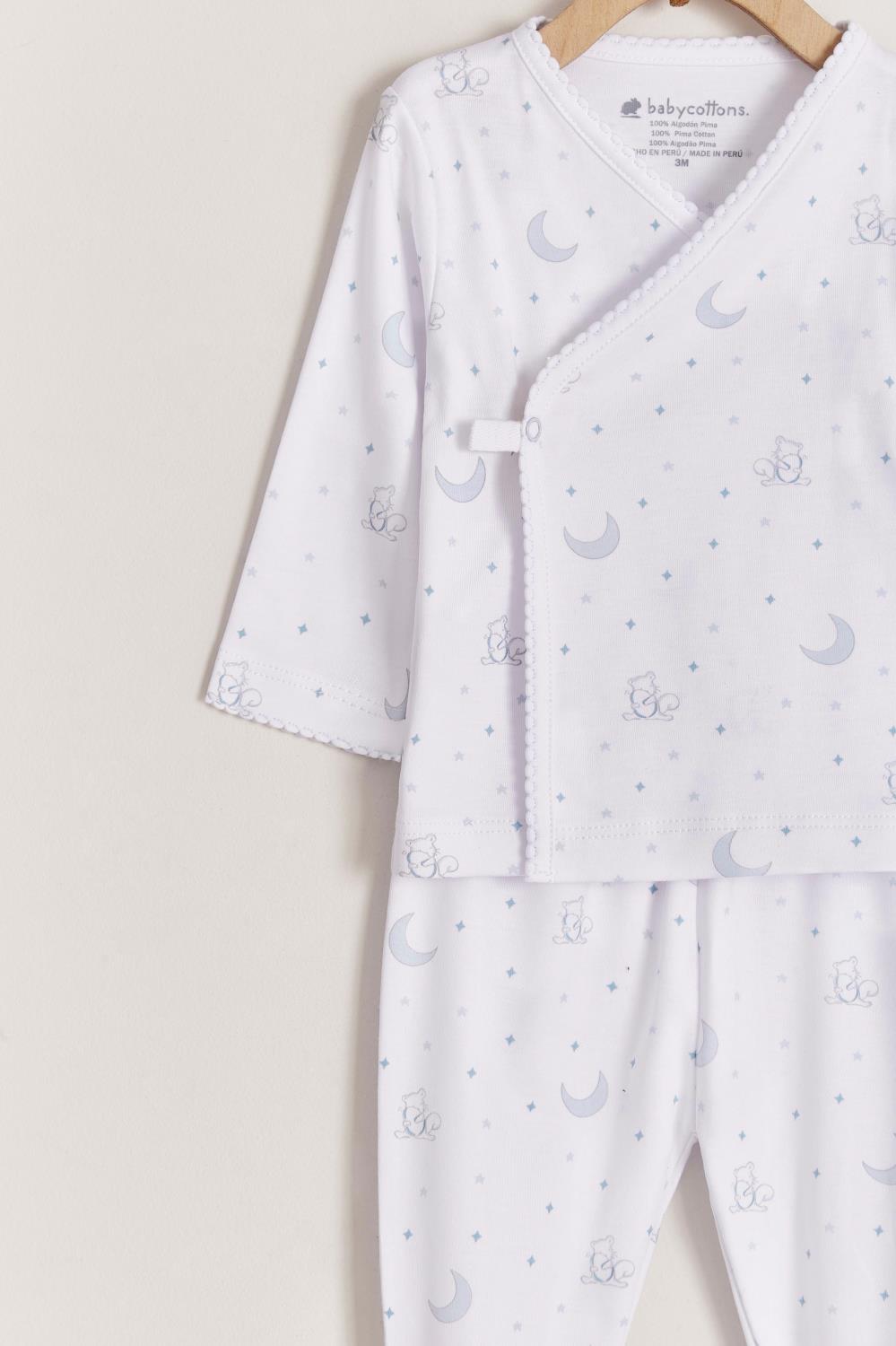 Set kimono ranita Gustav pima celeste