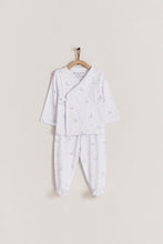 Cargar imagen en el visor de la galería, Set kimono ranita Gustav pima celeste
