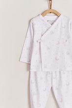 Cargar imagen en el visor de la galería, Set kimono ranita Gustav pima rosado

