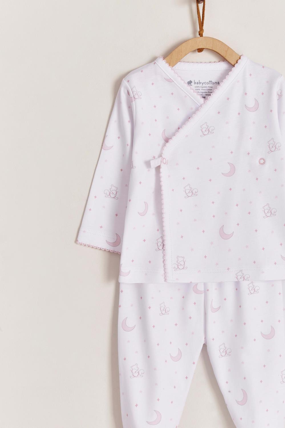 Set kimono ranita Gustav pima rosado