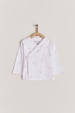 Cargar imagen en el visor de la galería, Set kimono ranita Gustav pima rosado

