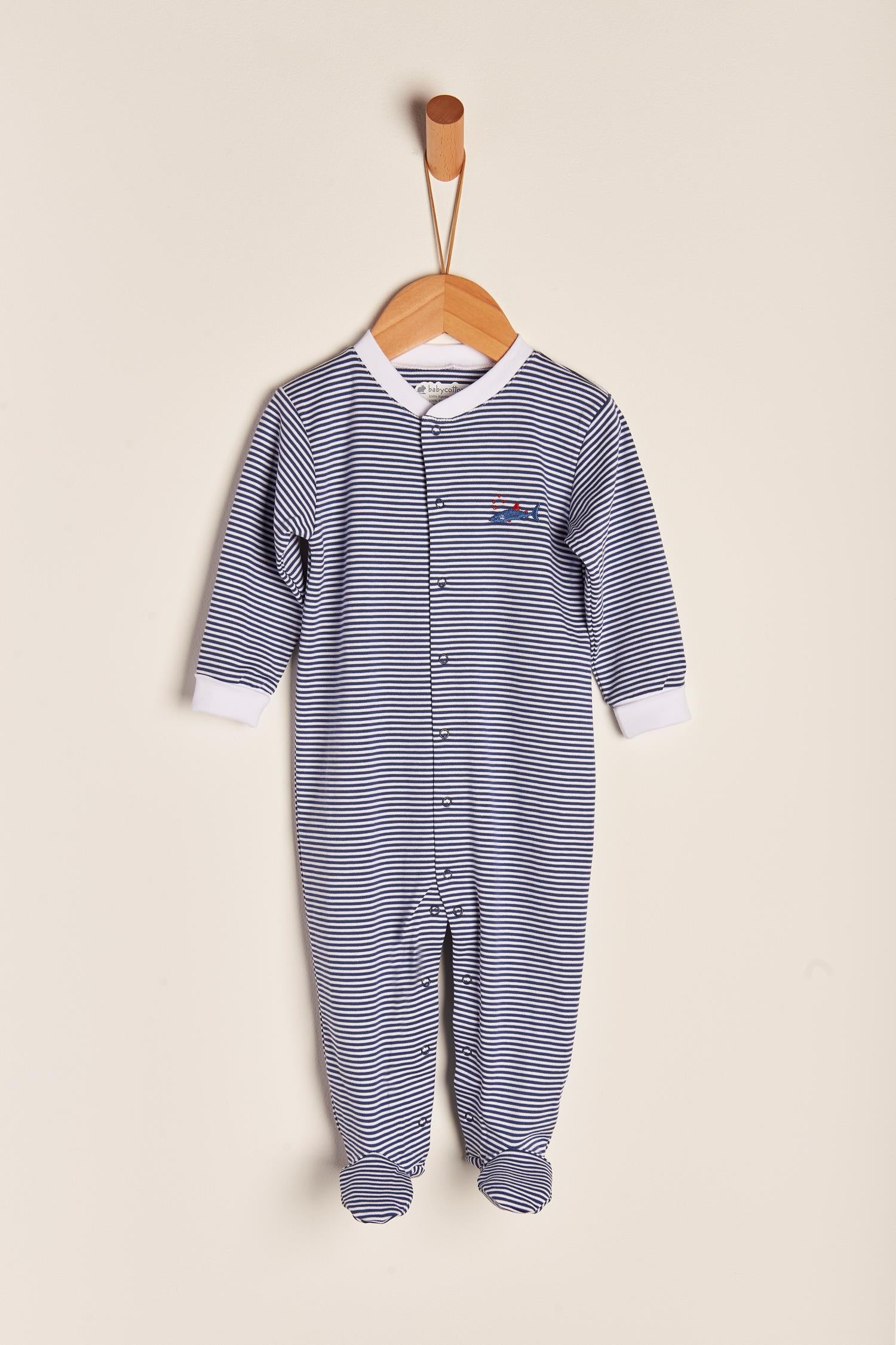 Enterito Toby ocean stripes pima