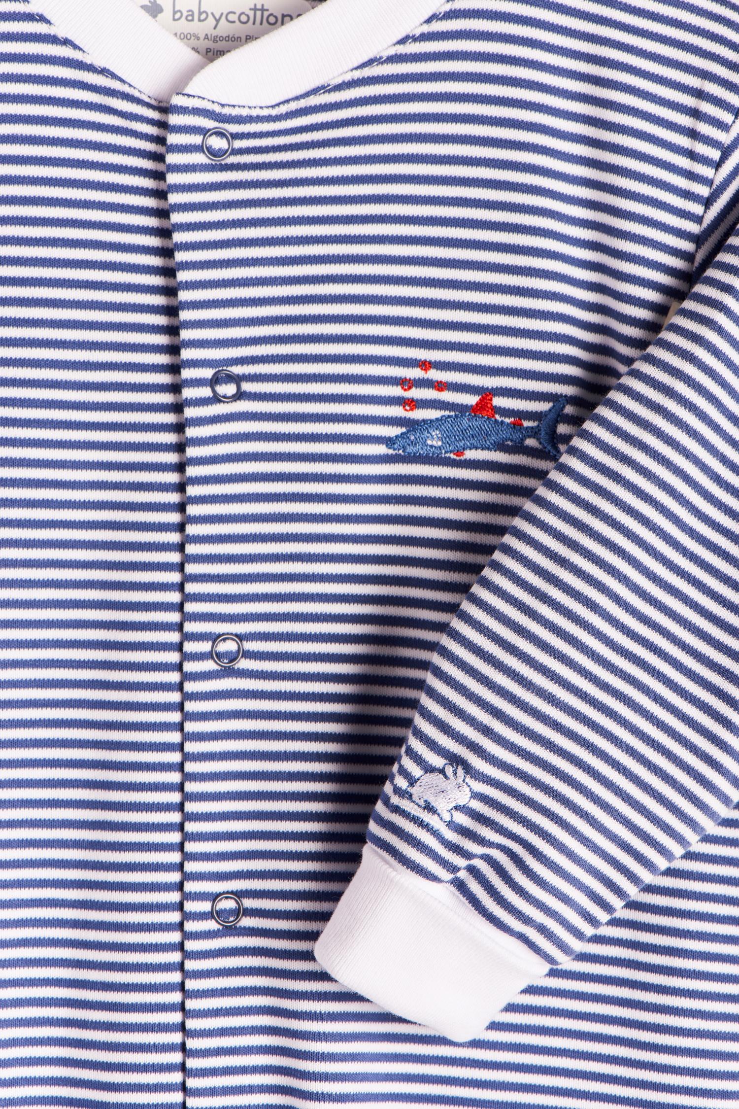 Enterito Toby ocean stripes pima