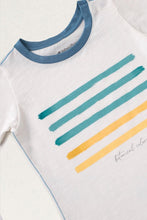 Cargar imagen en el visor de la galería, T shirt Leaves Rayas Flame
