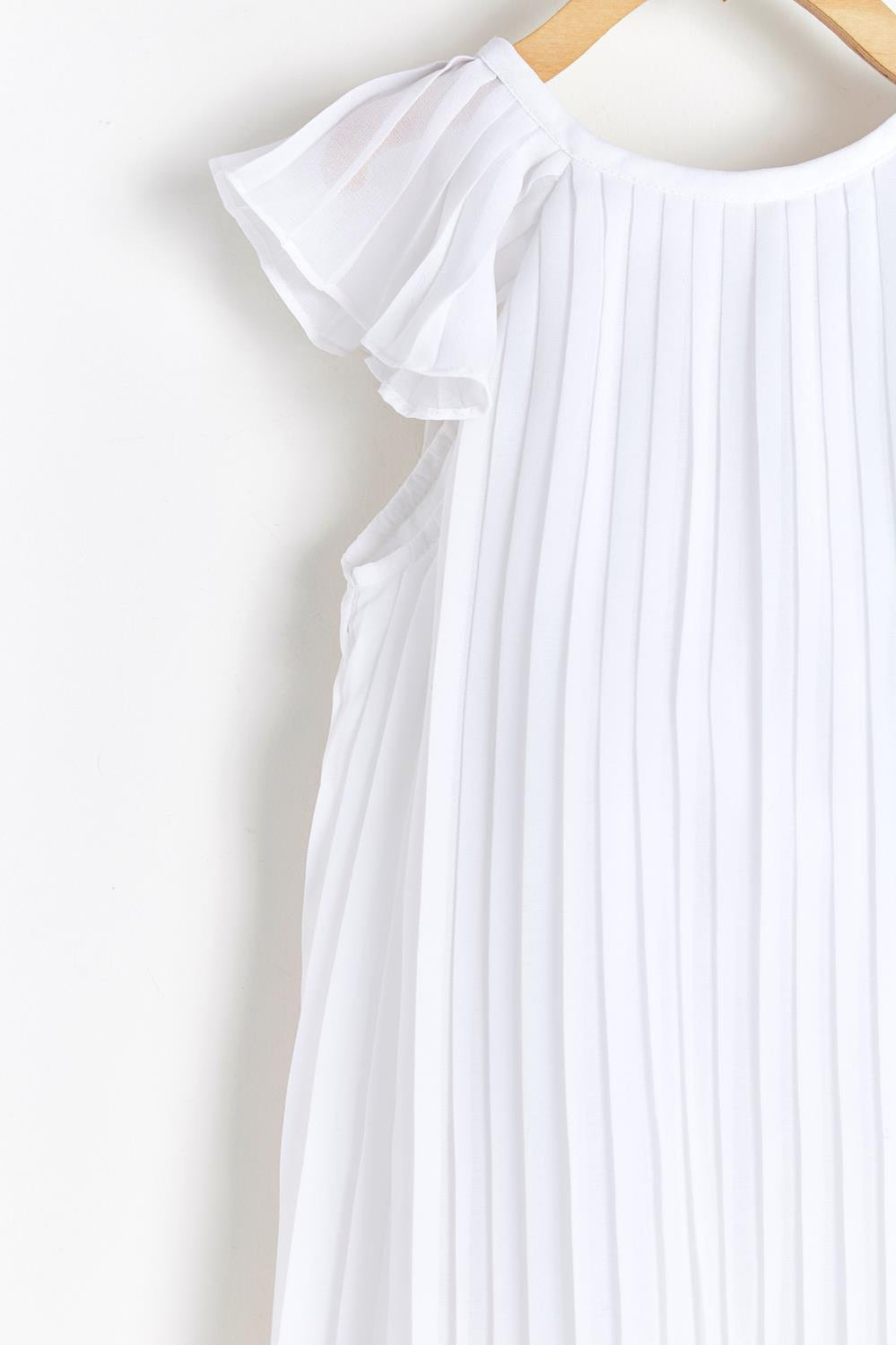 Vestido Plisado Celebration Blanco