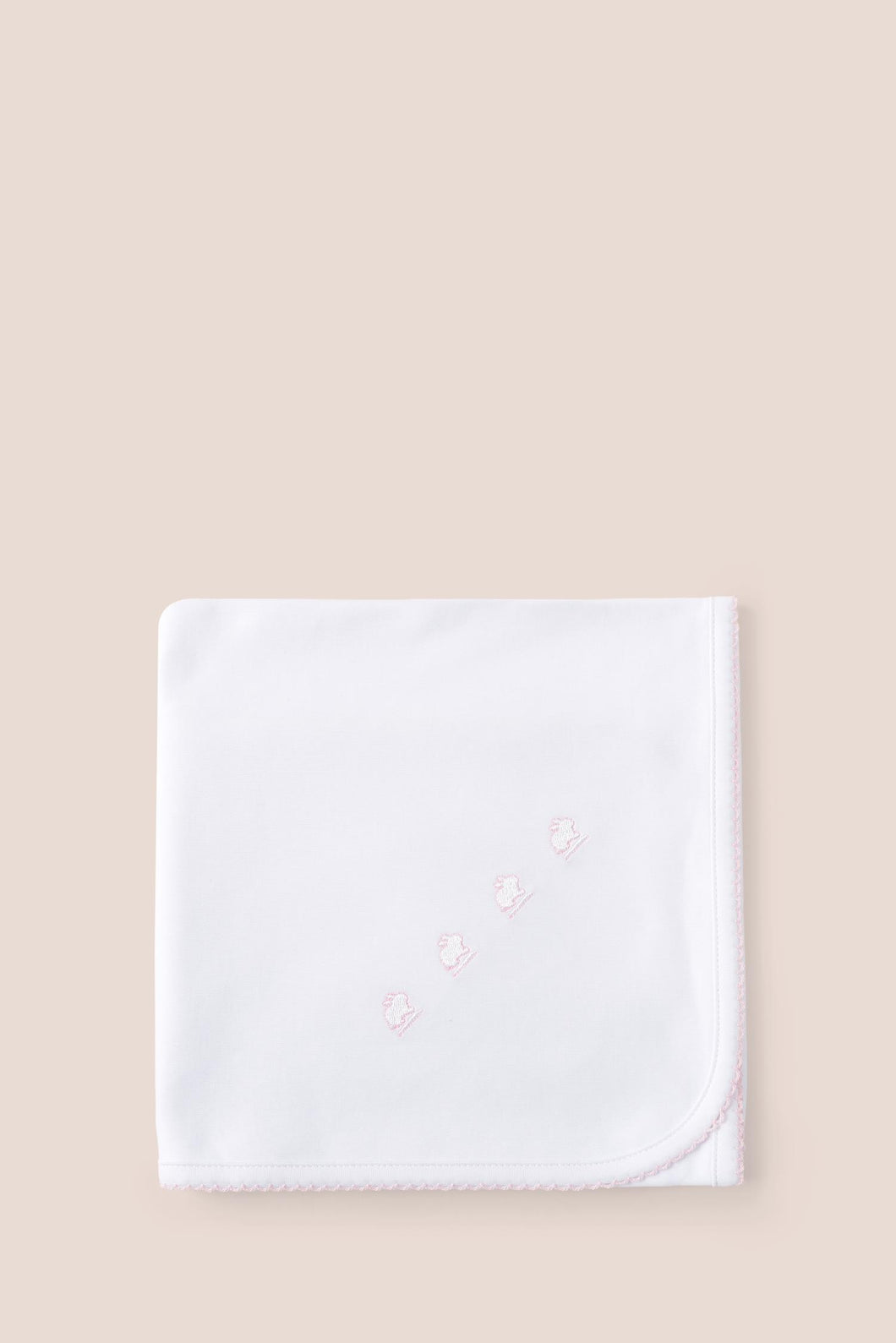 Manta doble logo rosa