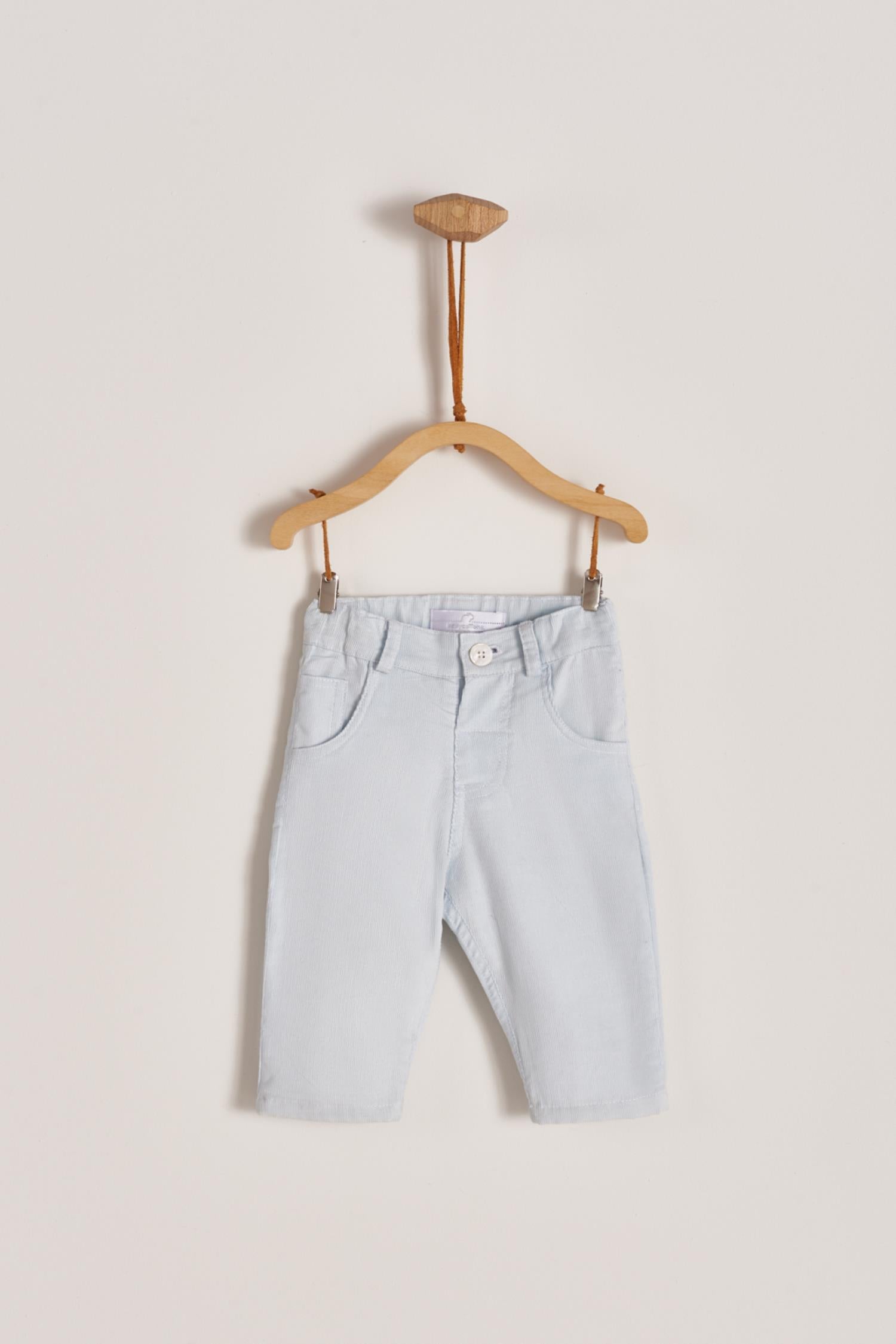 Pantalón Corderoy Celeste Beba
