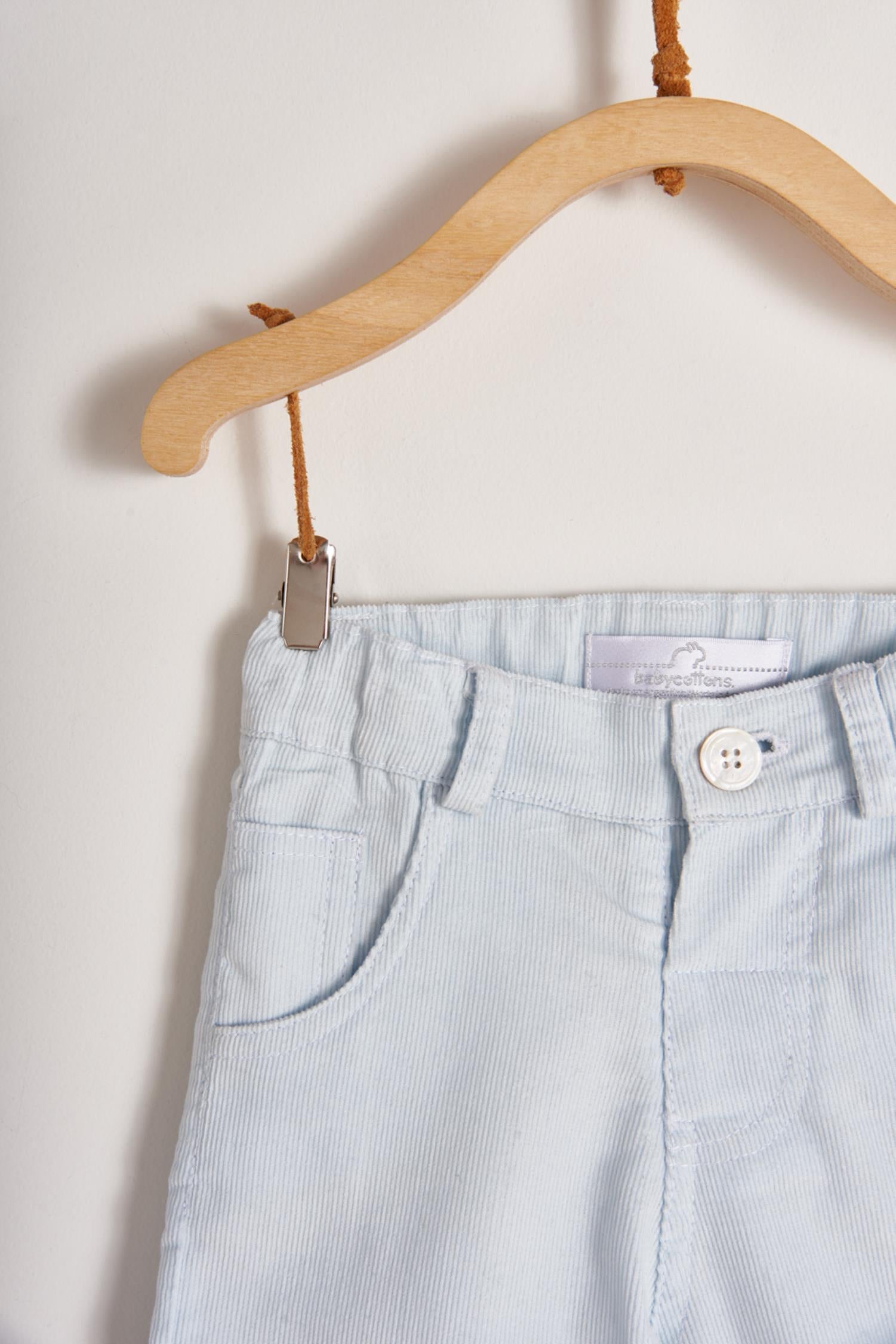 Pantalón Corderoy Celeste Beba
