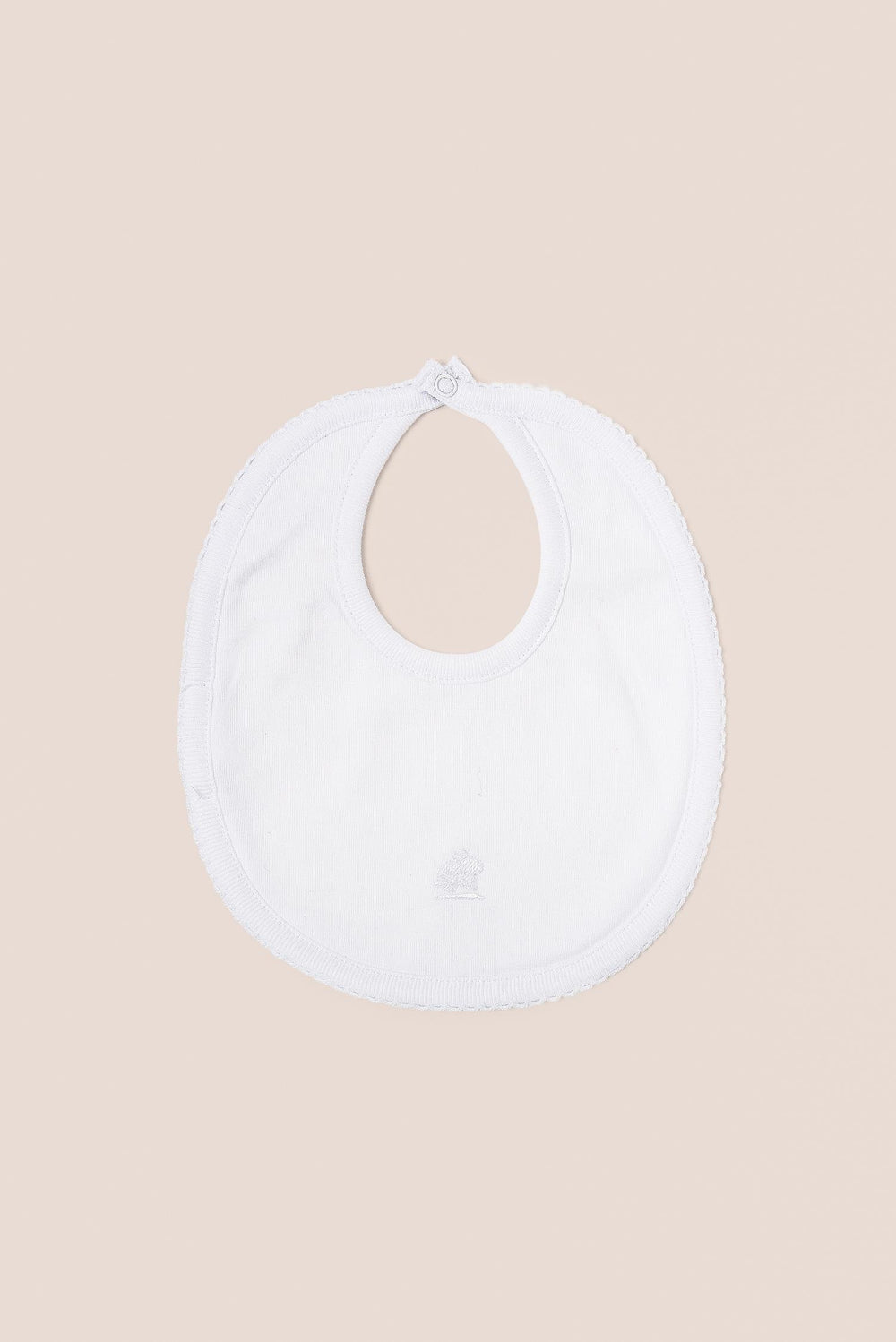 Babero NB logo blanco