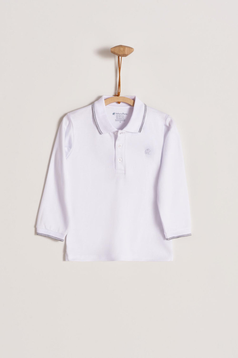 Remera ML logo con vivo gris