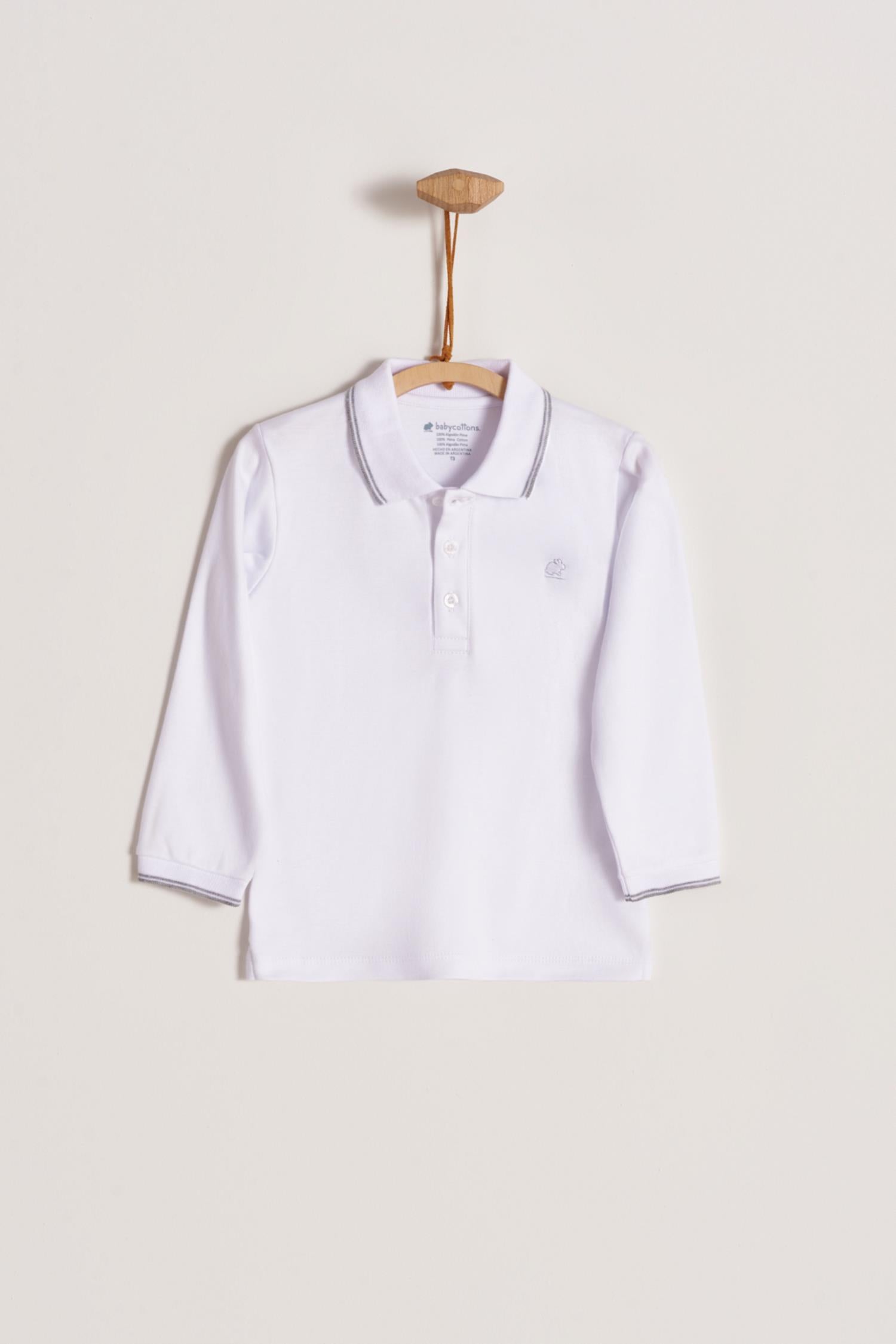 Remera ML logo con vivo gris