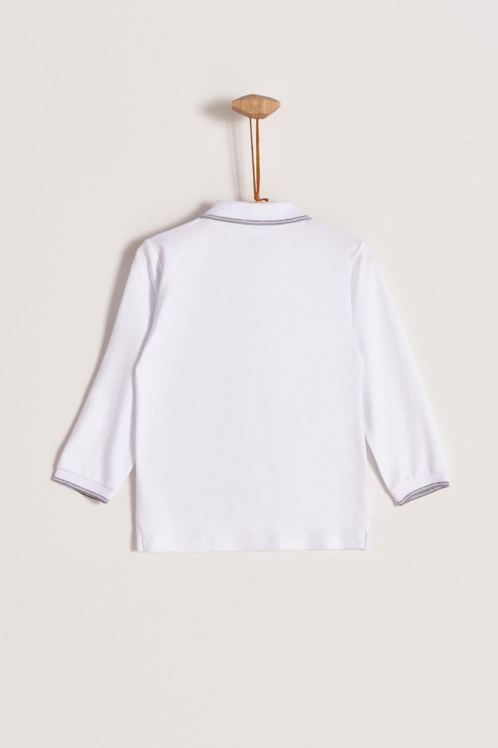 Remera ML logo con vivo gris