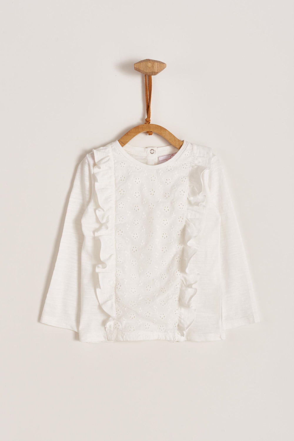 Remera ML niña punto plano