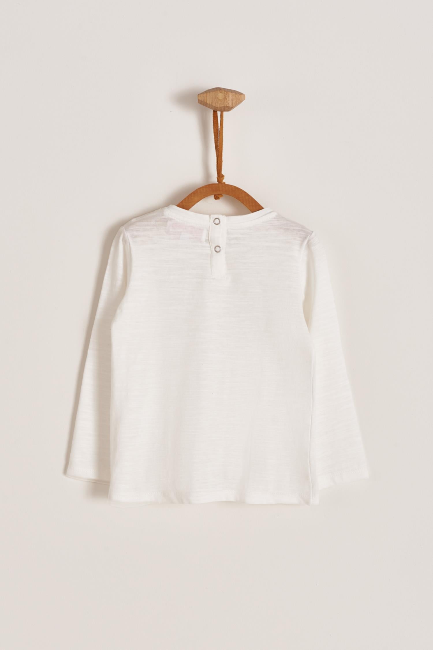 Remera ML niña punto plano