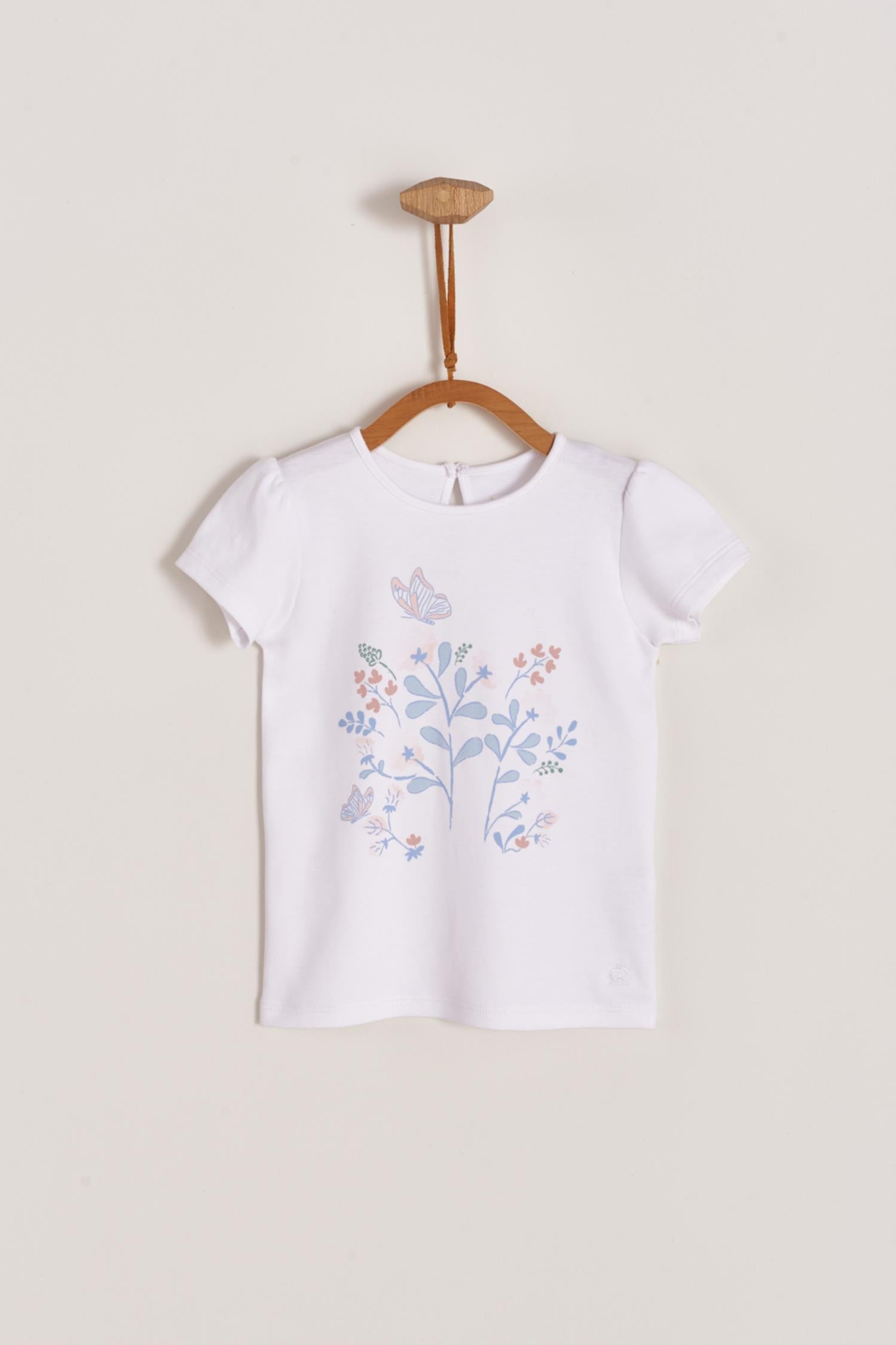 Remera mc c/estampa flowers