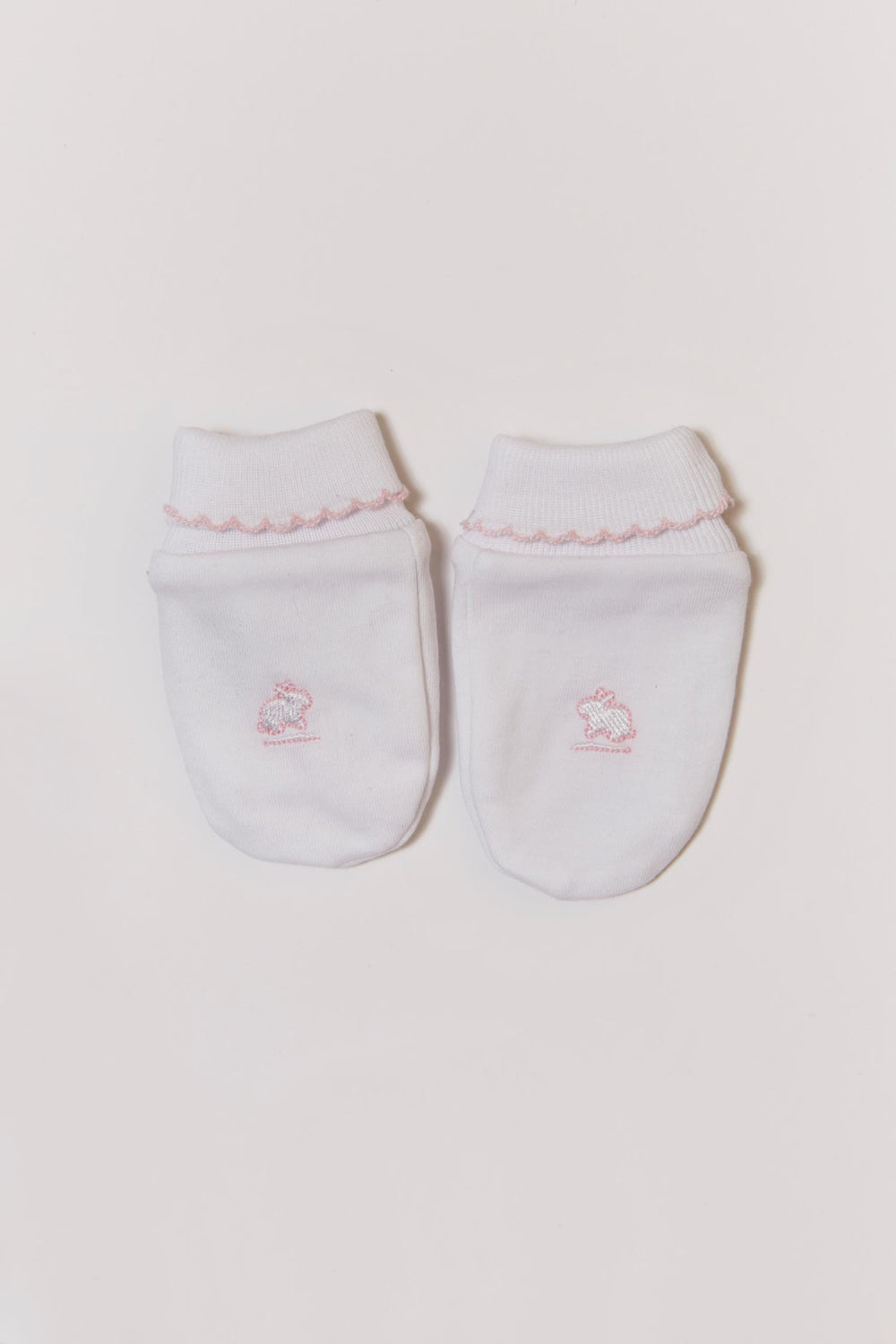 Mitones c/puño rosa