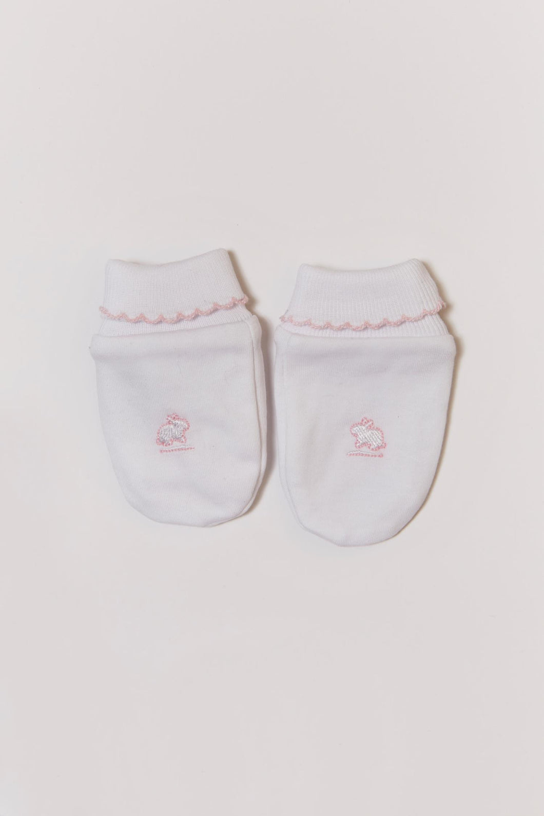 Mitones c/puño rosa